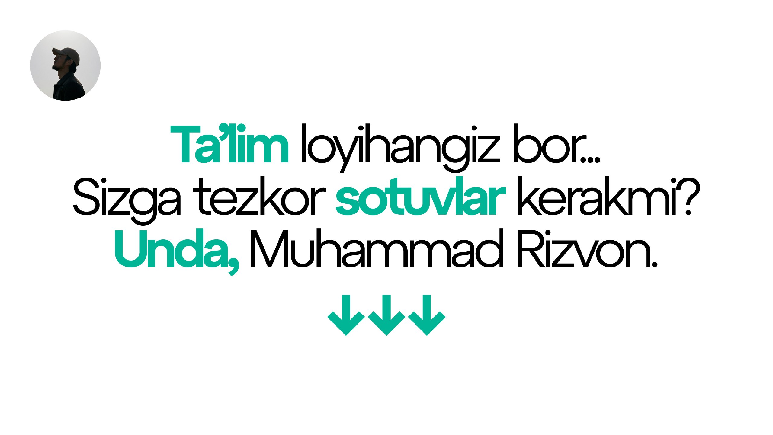 Muhammad Rizvon | Marketolog