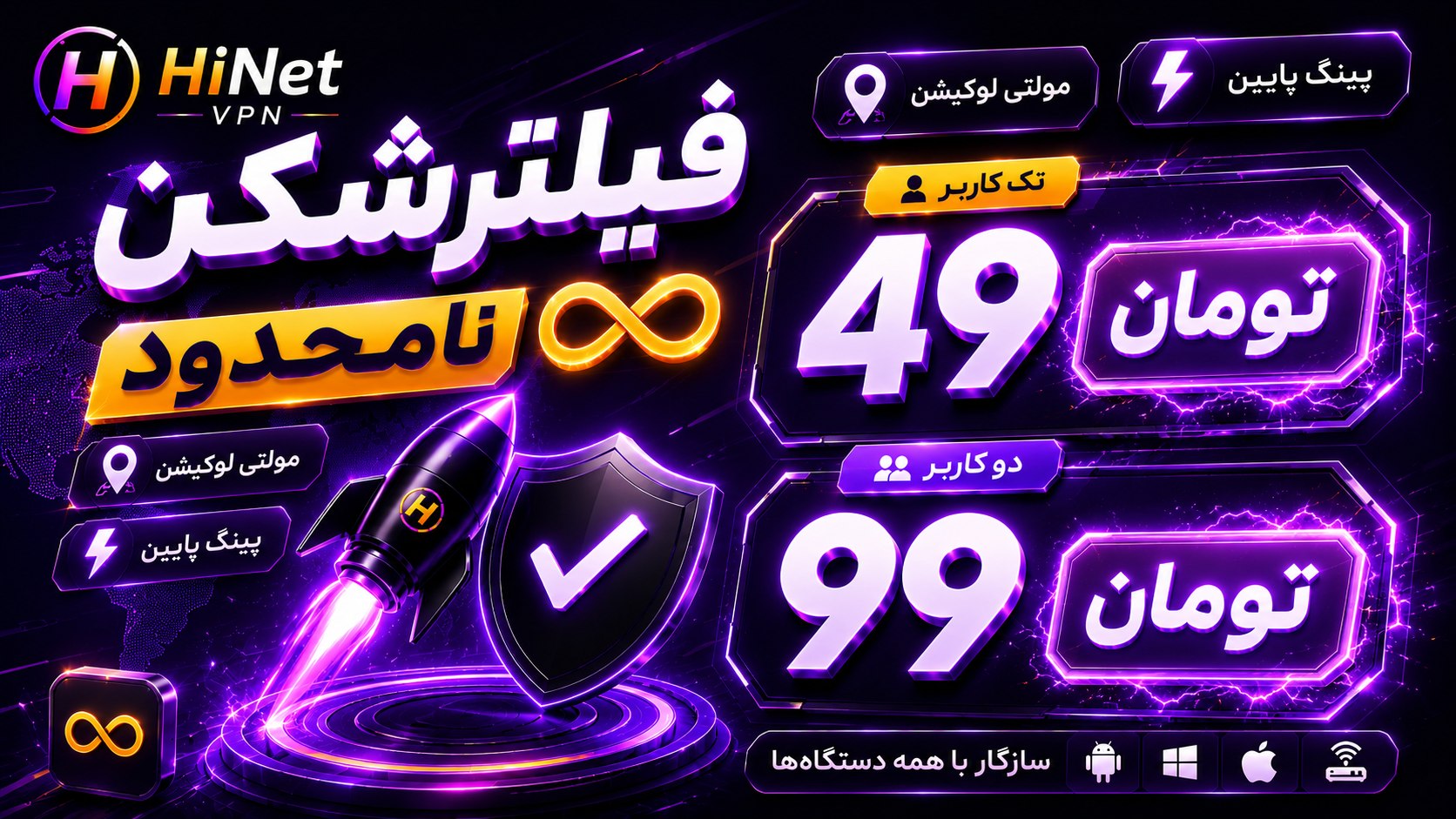 HiNet | فیلترشکن نت ملی