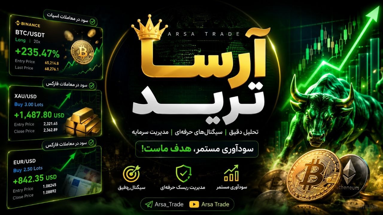 آرسا ترید | طلا بیتکوین دلار