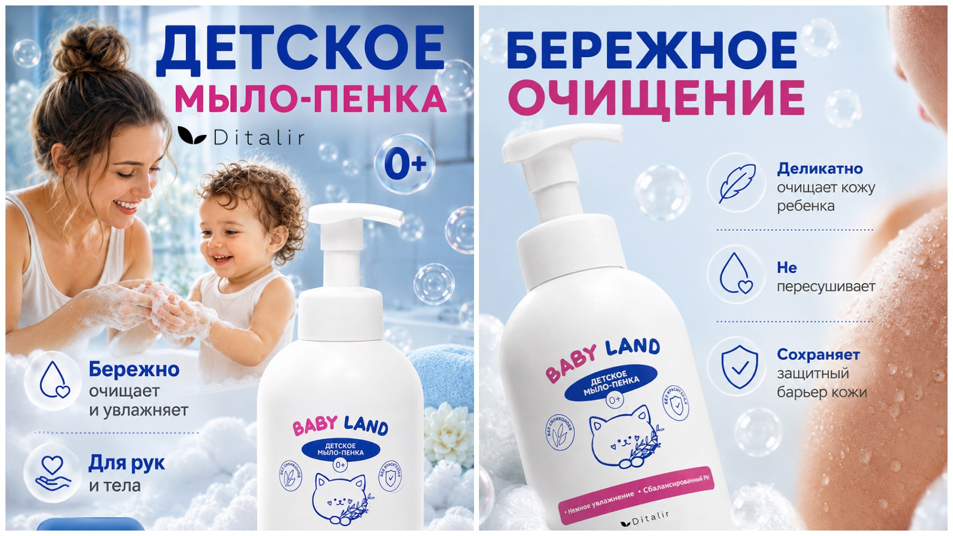 Детское мыло-пенка Ditalir