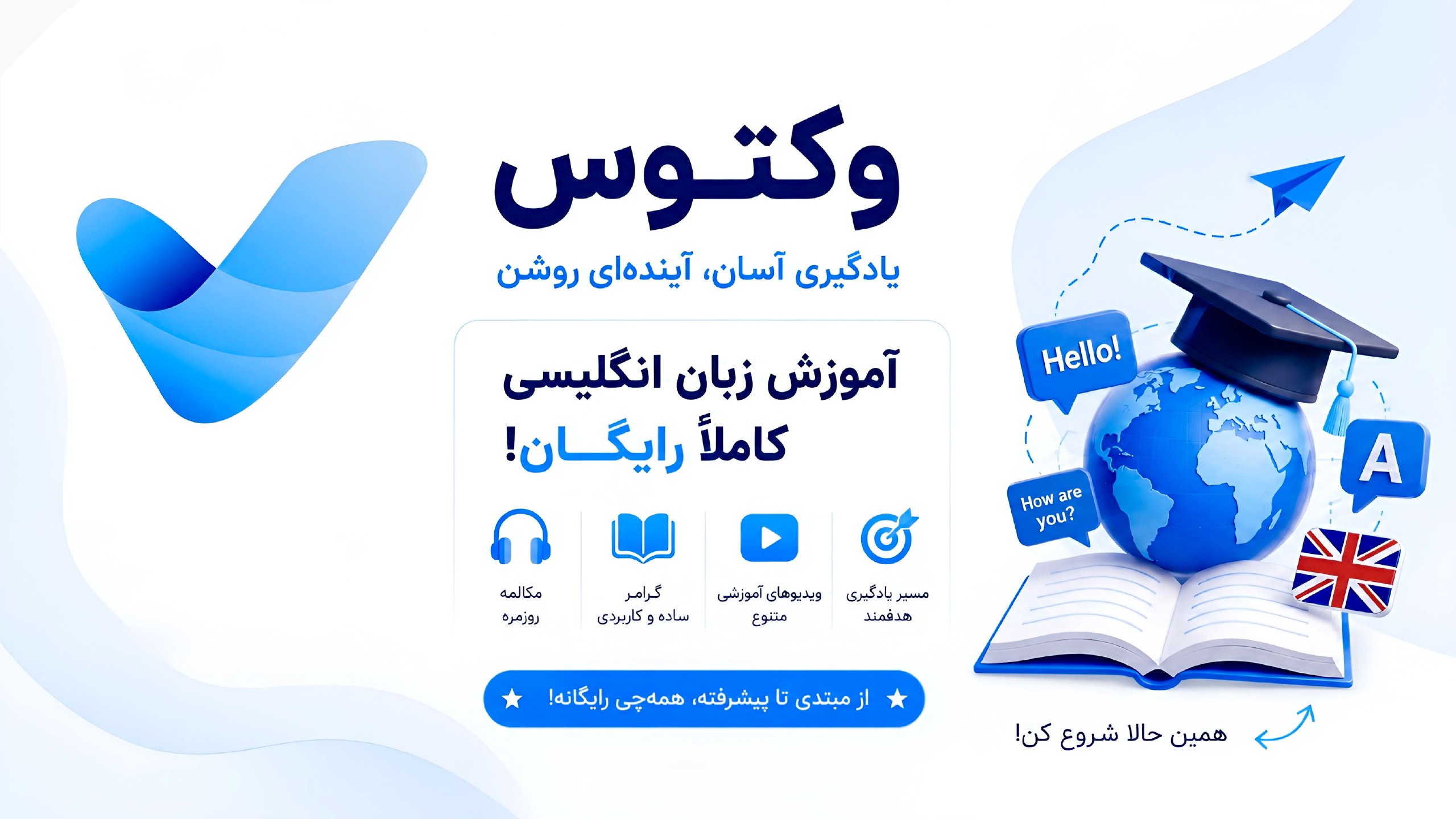 وکتوس | آموزش زبان انگلیسی