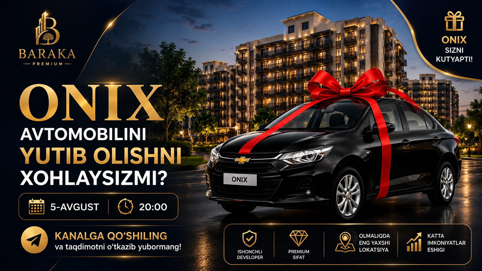 5-Avgust 20:00 | Baraka Premium